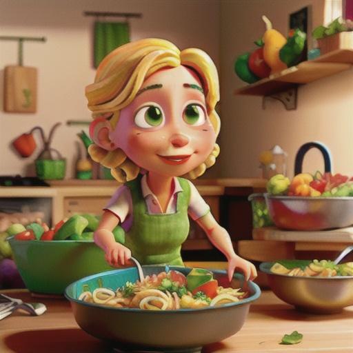 Garden Vegetables, Chicken and Pasta Salad