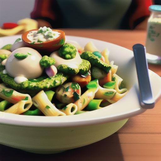 Teena's Spicy Pesto Chicken and Pasta