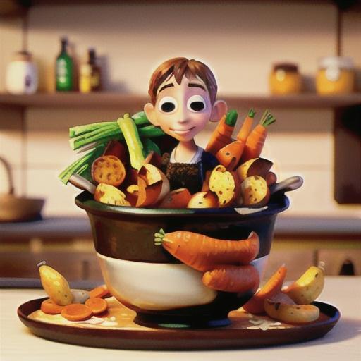 Roasted Potatoes, Onions, and Carrots with Brown Sugar and Balsamic Vinegar