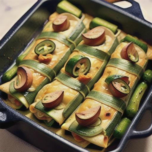 Chicken Zucchini Enchiladas