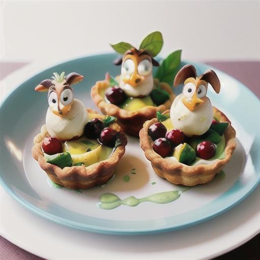 Cranberry and goat's cheese vol au vents