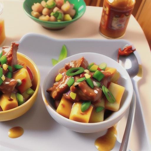 Ginger and caramel pork