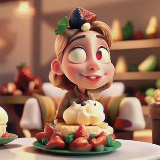 Strawberries with Cheesecake Cream