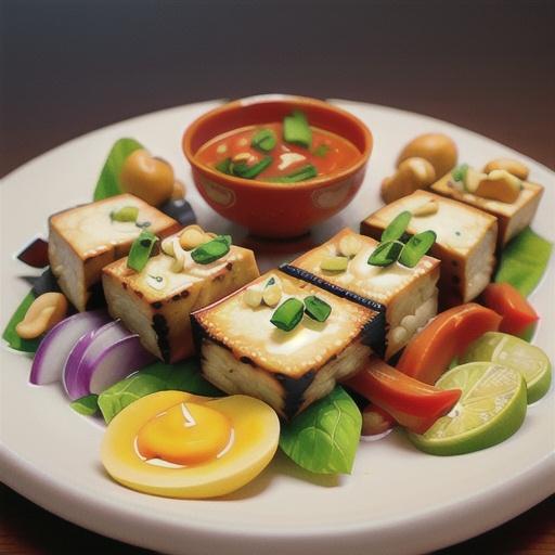 Tofu Satay with Peanut Sauce