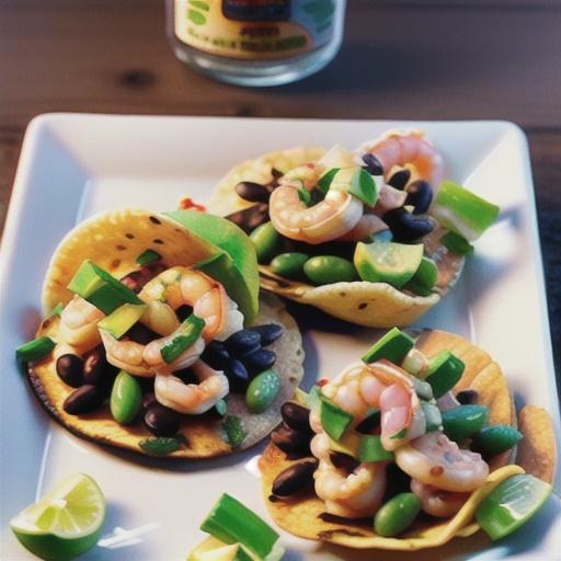 Shrimp and Bean Tacos