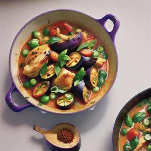 Slow-cooked turmeric chicken