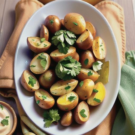 Air Fryer Garlic and Parsley Baby Potatoes