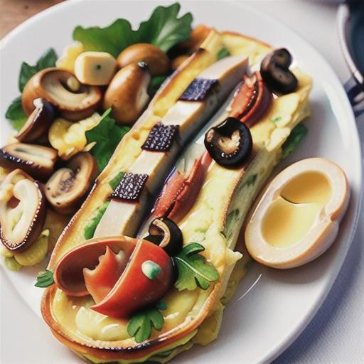 Crab and Swiss Omelet