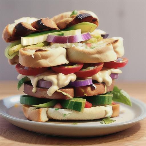 Mediterranean Flatbread Sandwiches