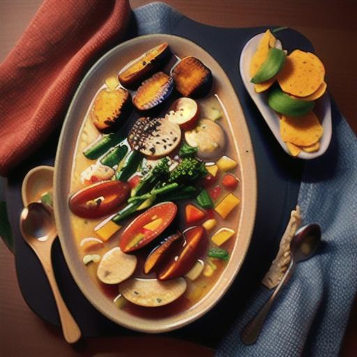 Cheesy garlic bread-topped minestrone stew