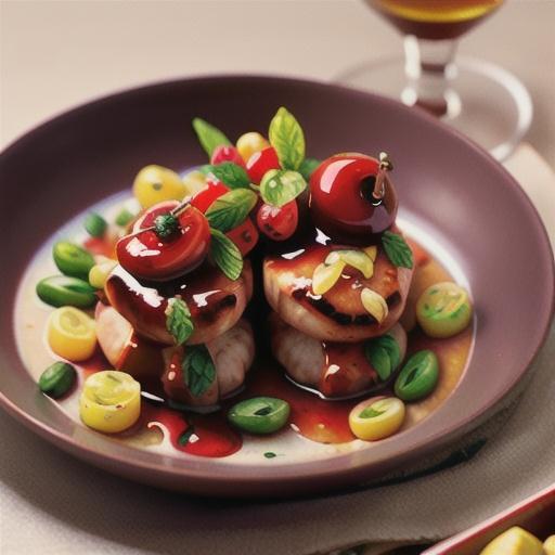 Pork Medallions with Cherry Sauce