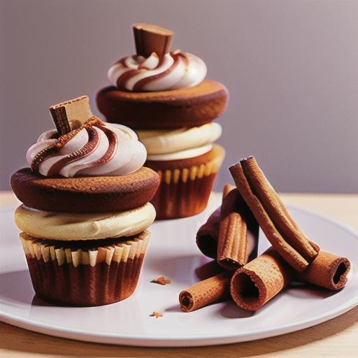 Carrot cakes with cinnamon frosting