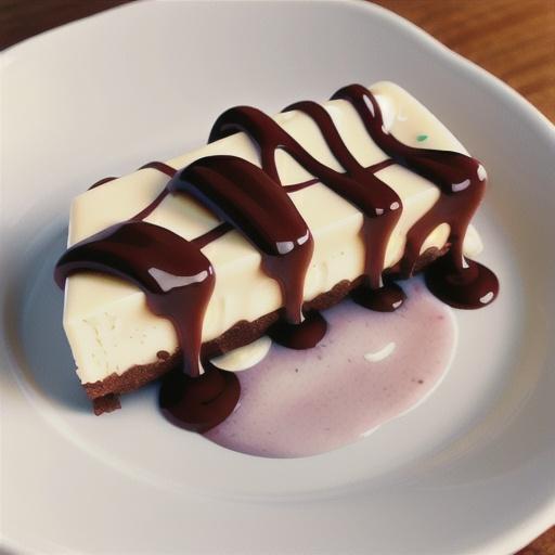 White Chocolate Cheesecake with White Chocolate Brandy Sauce