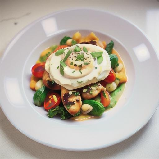 Chicken with silverbeet and pumpkin mash