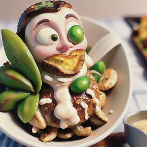 Walnut Chicken with Dijon Cream Sauce