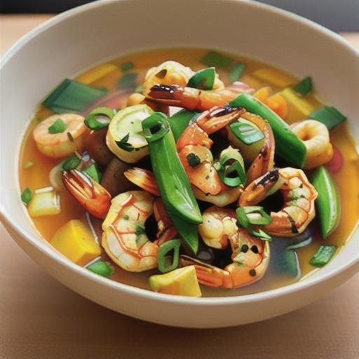 Kabocha Squash and Shrimp Soup