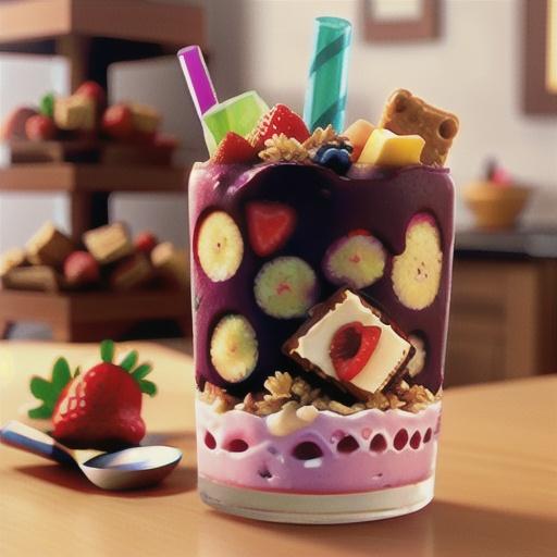 Mixed Berry Cheesecake Smoothie Parfaits