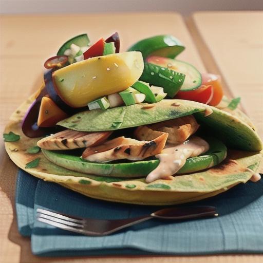 Chicken and avocado tortilla wraps