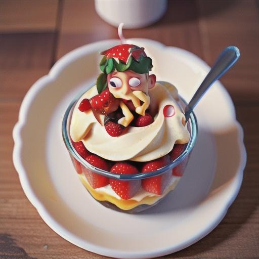 Strawberry Pudding Dessert