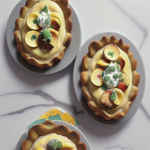 Coconut chia custard tarts recipe