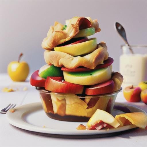 Low-fat cheat's apple pies