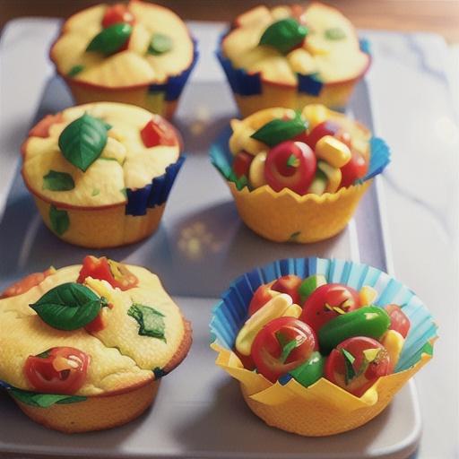 Tomato and corn muffins