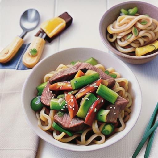 Beef teriyaki noodles