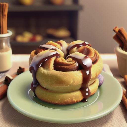 Glazed Whole Wheat Cinnamon Rolls