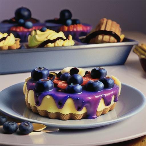 Blueberry and Vanilla Custard Tart