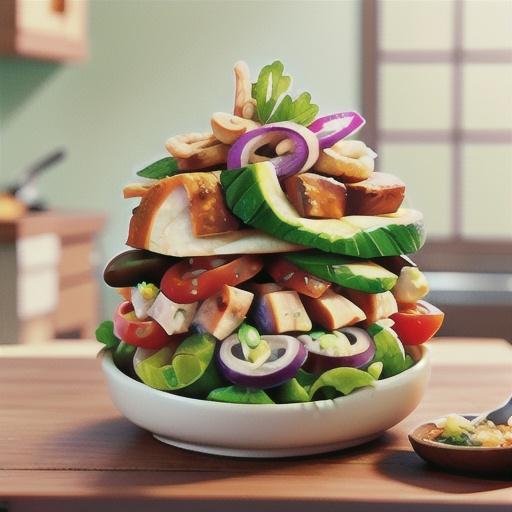 Smoked chicken salad