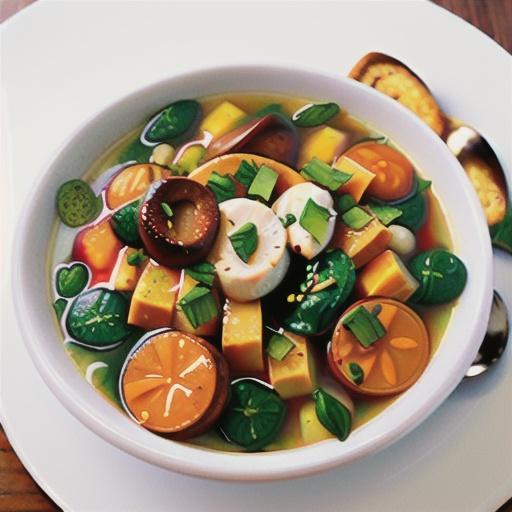 Lamb, spinach and lentil soup