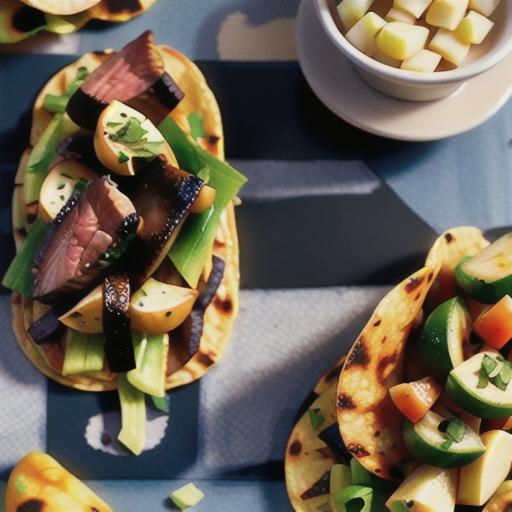 Steak and Potato Tacos with Poblano Chilies