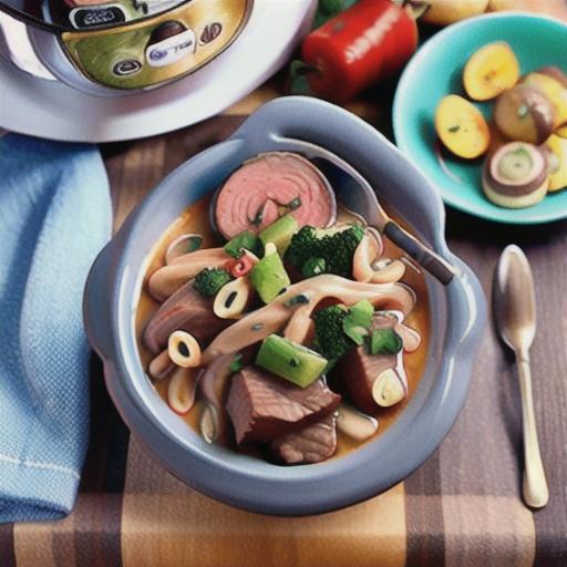 Slow cooker beef stroganoff