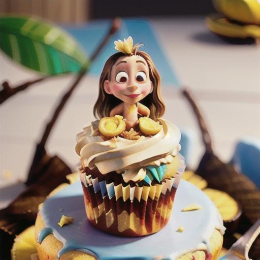 Rum Cupcakes with Coconut Frosting