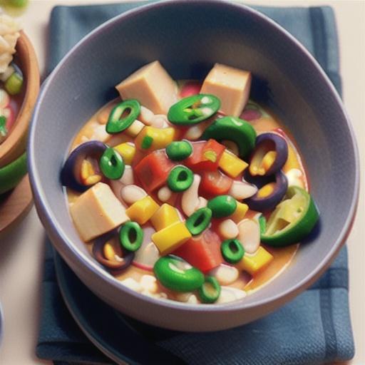 White Chicken Chili with Rice