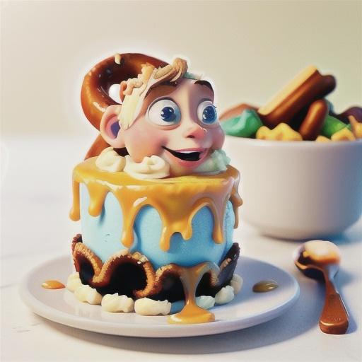 Butterscotch Pretzel Magic Cake