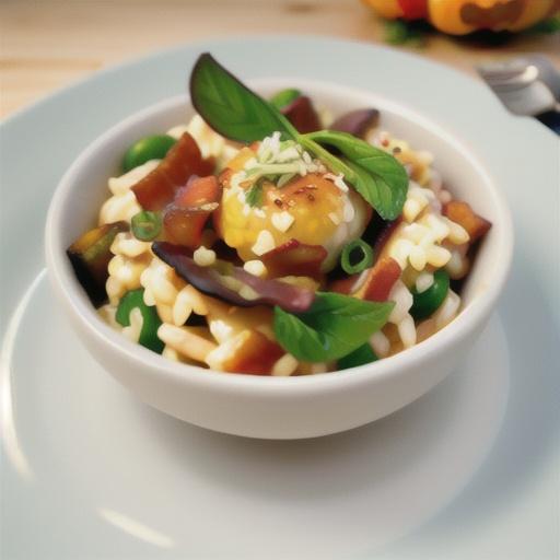 Pumpkin and pancetta risotto