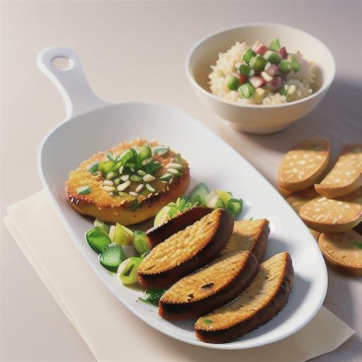 Gluten-free chicken schnitzel with salsa