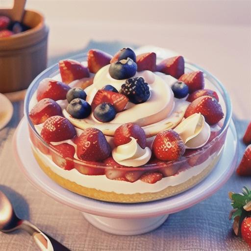 Strawberry and rosé easy trifle