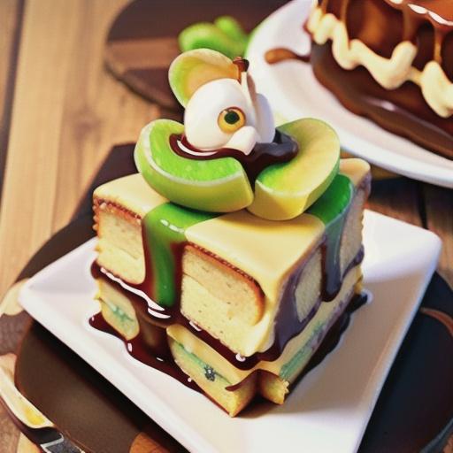 Salted Caramel Apple Poke Cake