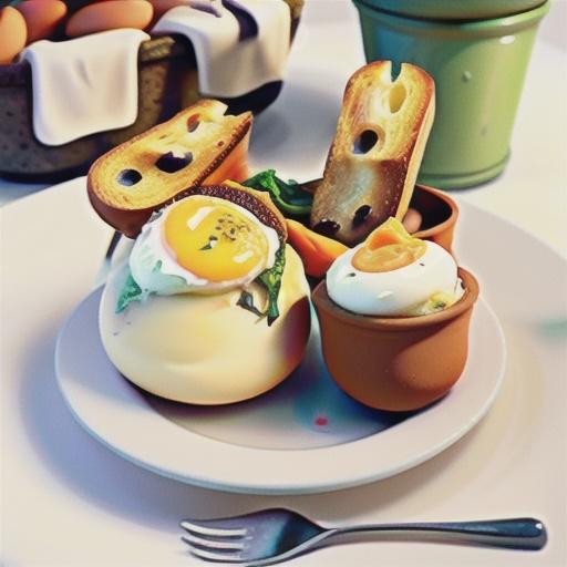 Potted eggs