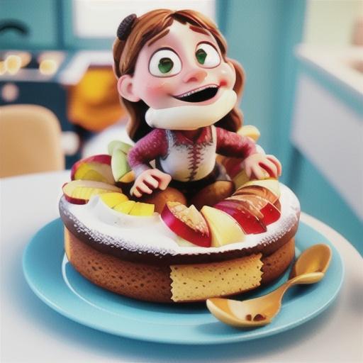 Danish Apple-Almond Cake