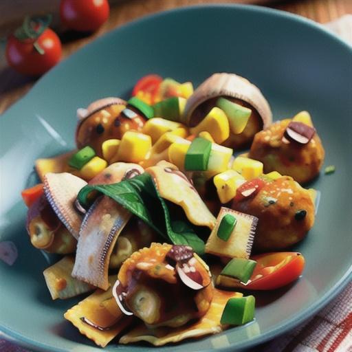 Meatball and Ravioli Casserole