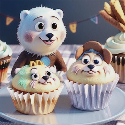 Easy Polar Bear Cupcakes