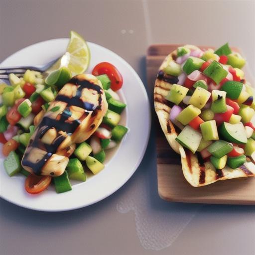 Grilled Chicken with Chipotle-Avocado Salsa
