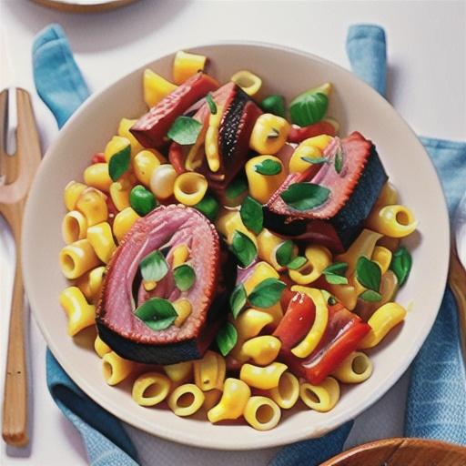 Tuna and corn pasta bake