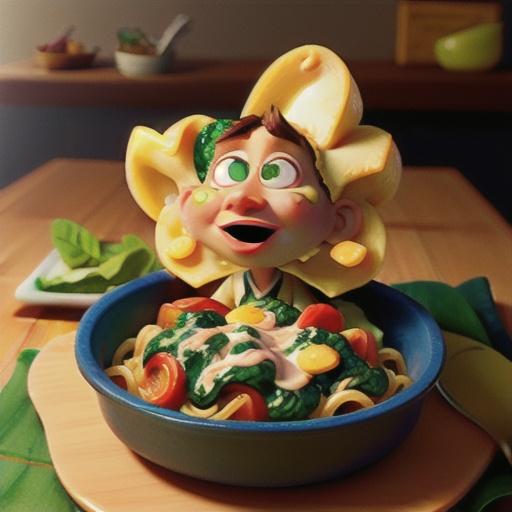 Three Cheese Spinach and Pasta Bake