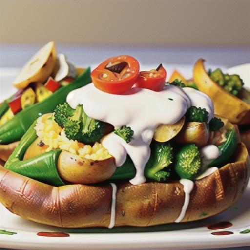 Garden Stuffed Baked Potatoes