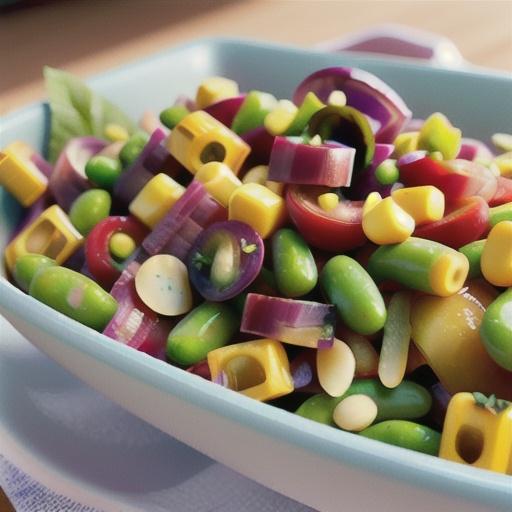 Three Bean Salad with Corn