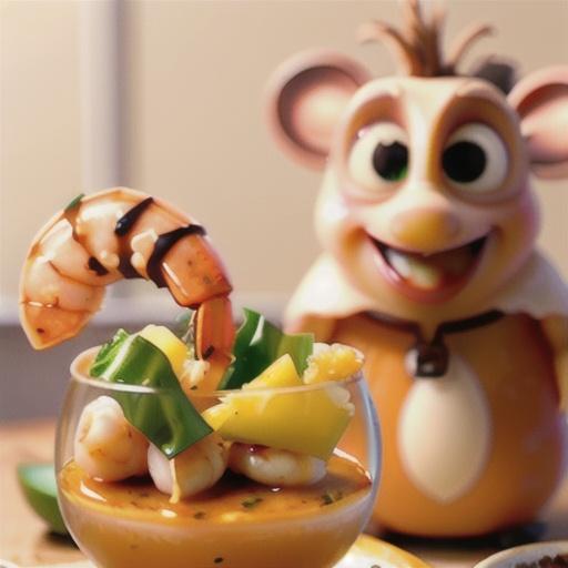 Shrimp with Bourbon Cocktail Sauce